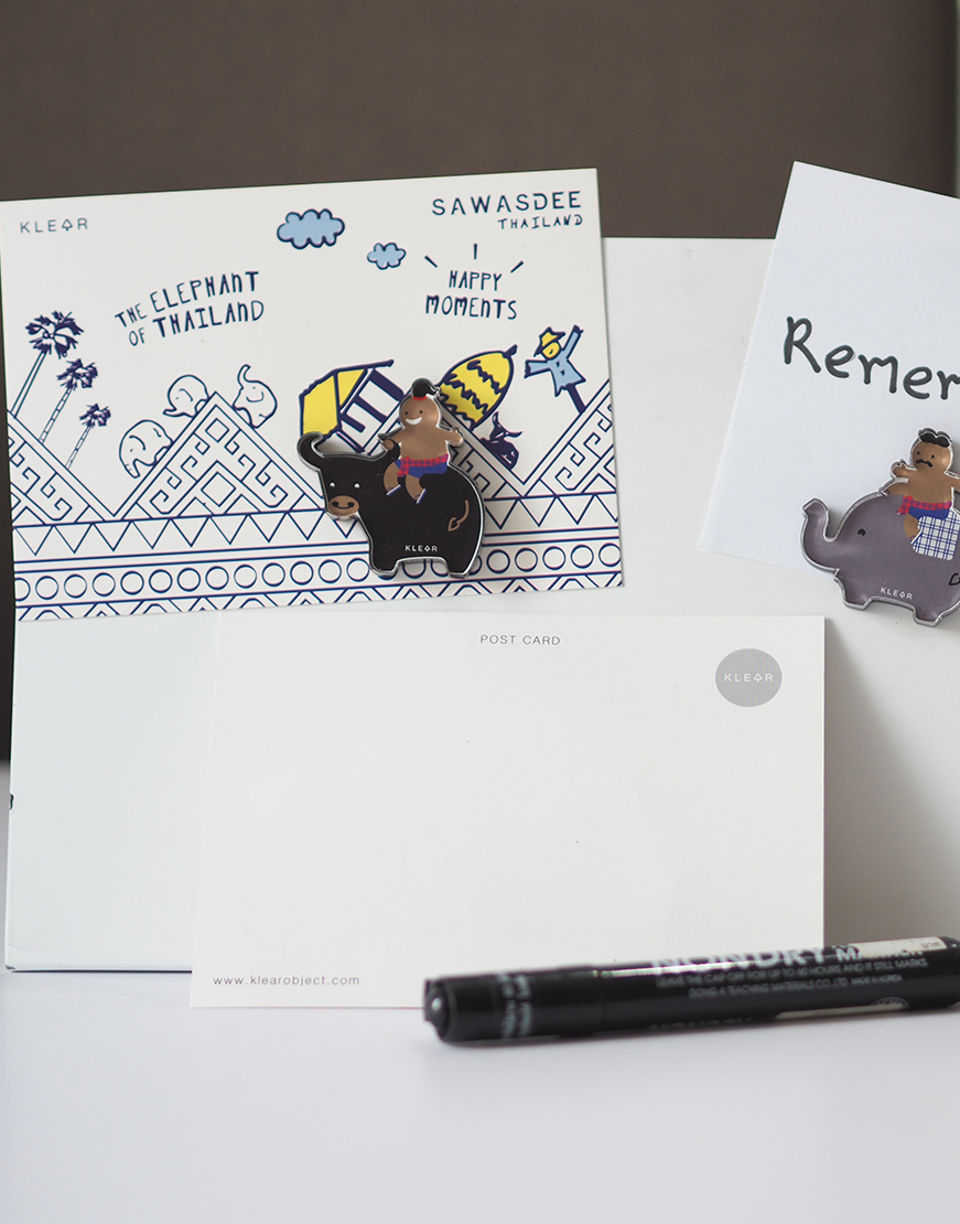 Sawasdee Thai herdsboy & Mahout magnet white